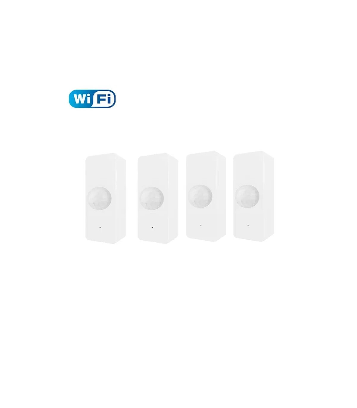 [4PCS WiFi] Capteur de mouvement WiFi sans fil Tuya, détecteur PIR, application Smart Life, dis