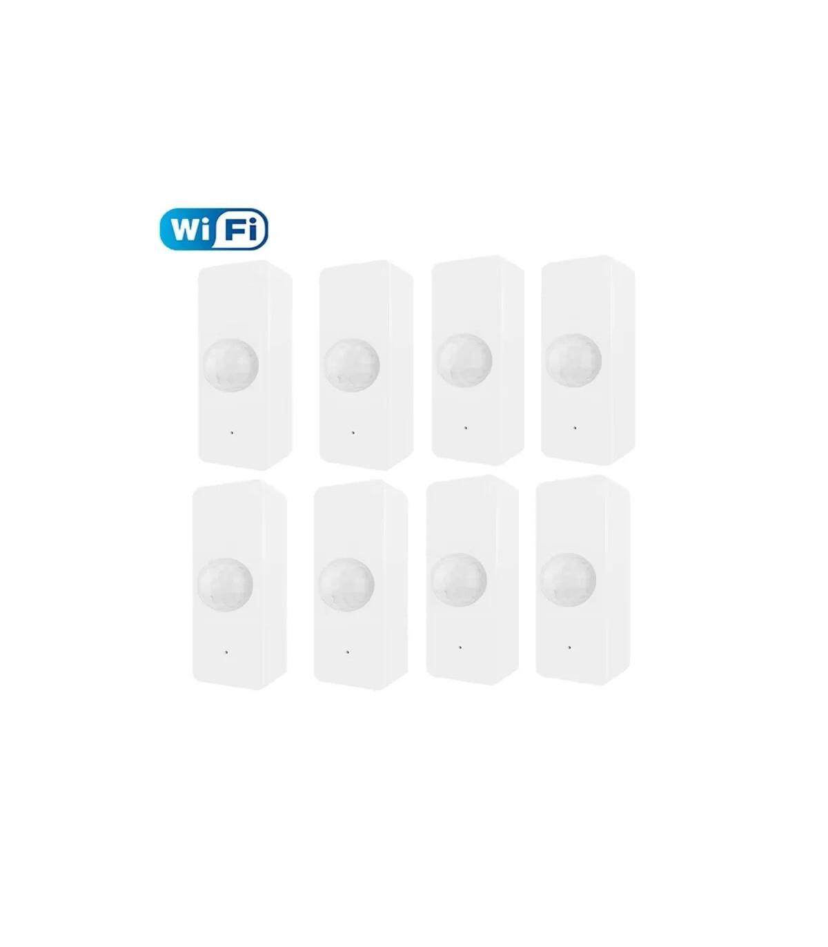 [8PCS WiFi] Capteur de mouvement WiFi sans fil Tuya, détecteur PIR, application Smart Life, dis
