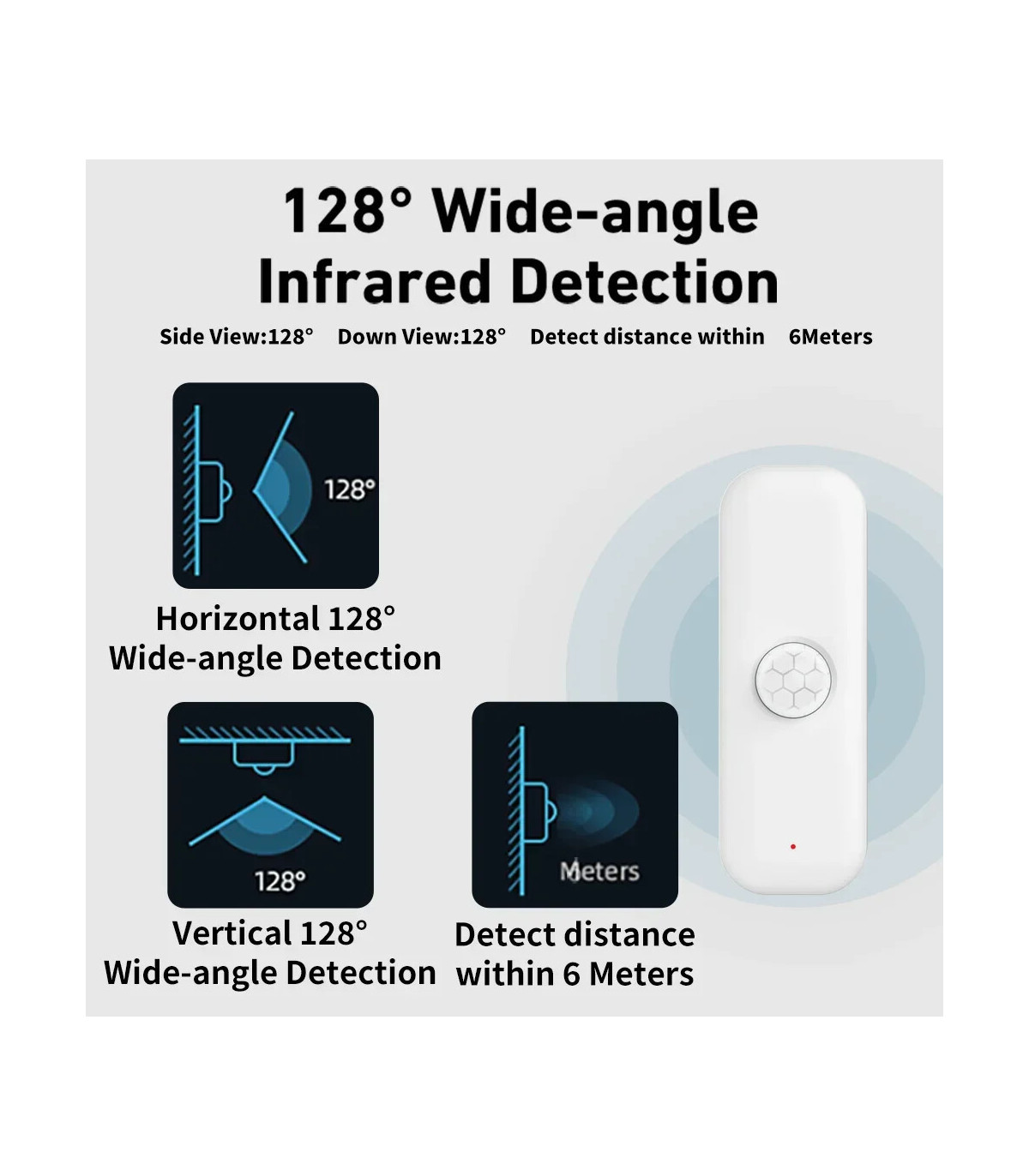 [WiFi Version Wi-Fi] Tuya-Capteur de mouvement PIR pour la maison intelligente, capteur de camb