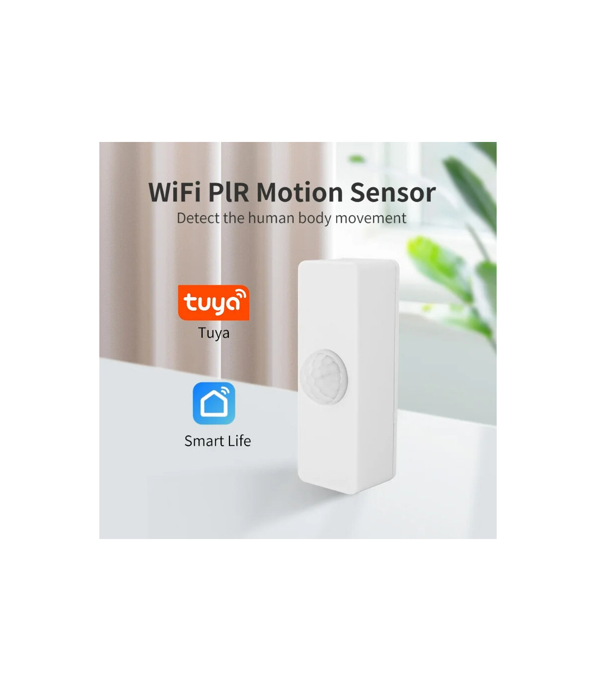 [WIFI 1PCS Wi-Fi] Tuya WiFi intelligent PIR détection de mouvement sécurité alarme antivol Noti