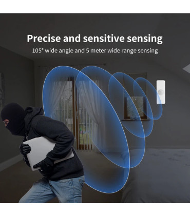 [WIFI 1PCS Wi-Fi] Tuya WiFi intelligent PIR détection de mouvement sécurité alarme antivol Noti