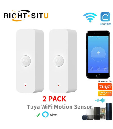 [P01(2PACK)] Tuya – capteur de mouvement intelligent WiFi PIR, pour maison intelligente, détect