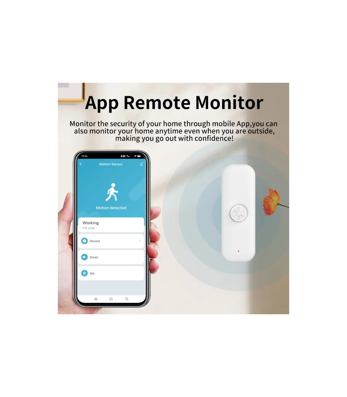 [WiFi Version] Capteur de mouvement intelligent Tuya WiFI, PIR, capteur antivol à domicile, tél