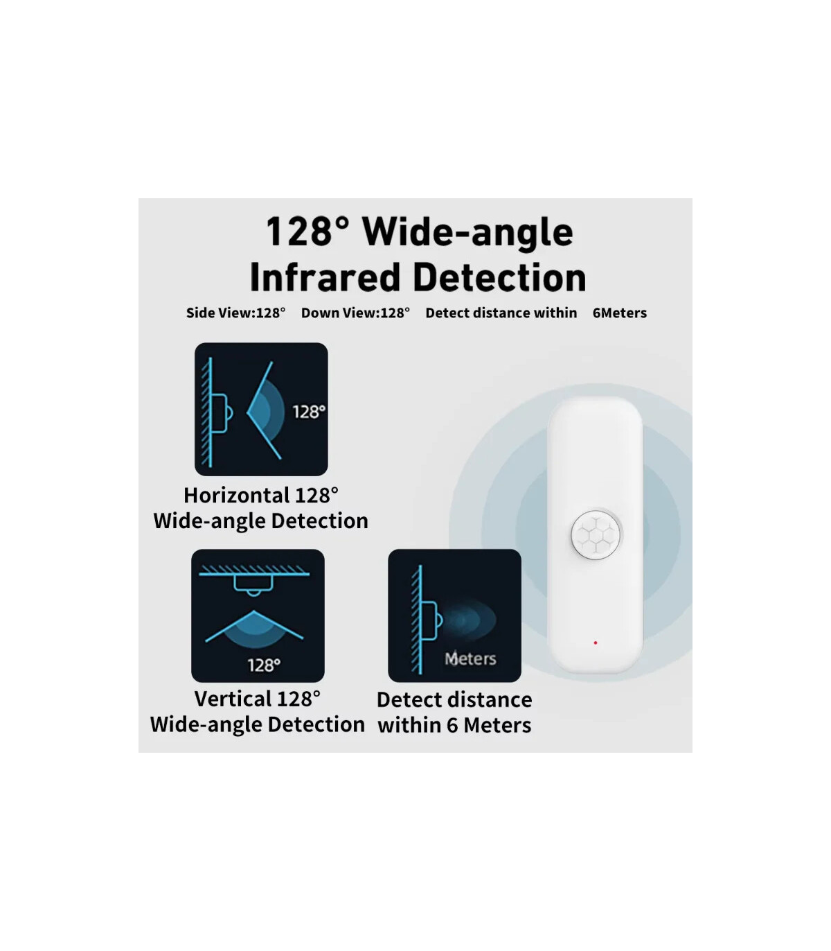 [WiFi Version] Capteur de mouvement intelligent Tuya WiFI, PIR, capteur antivol à domicile, tél