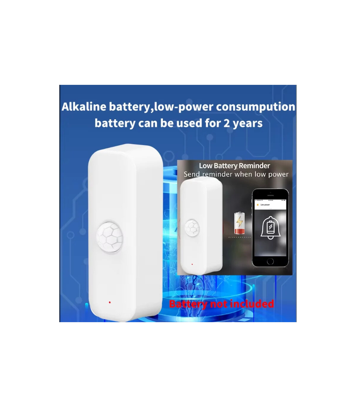 [WiFi Version] Capteur de mouvement intelligent Tuya WiFI, PIR, capteur antivol à domicile, tél