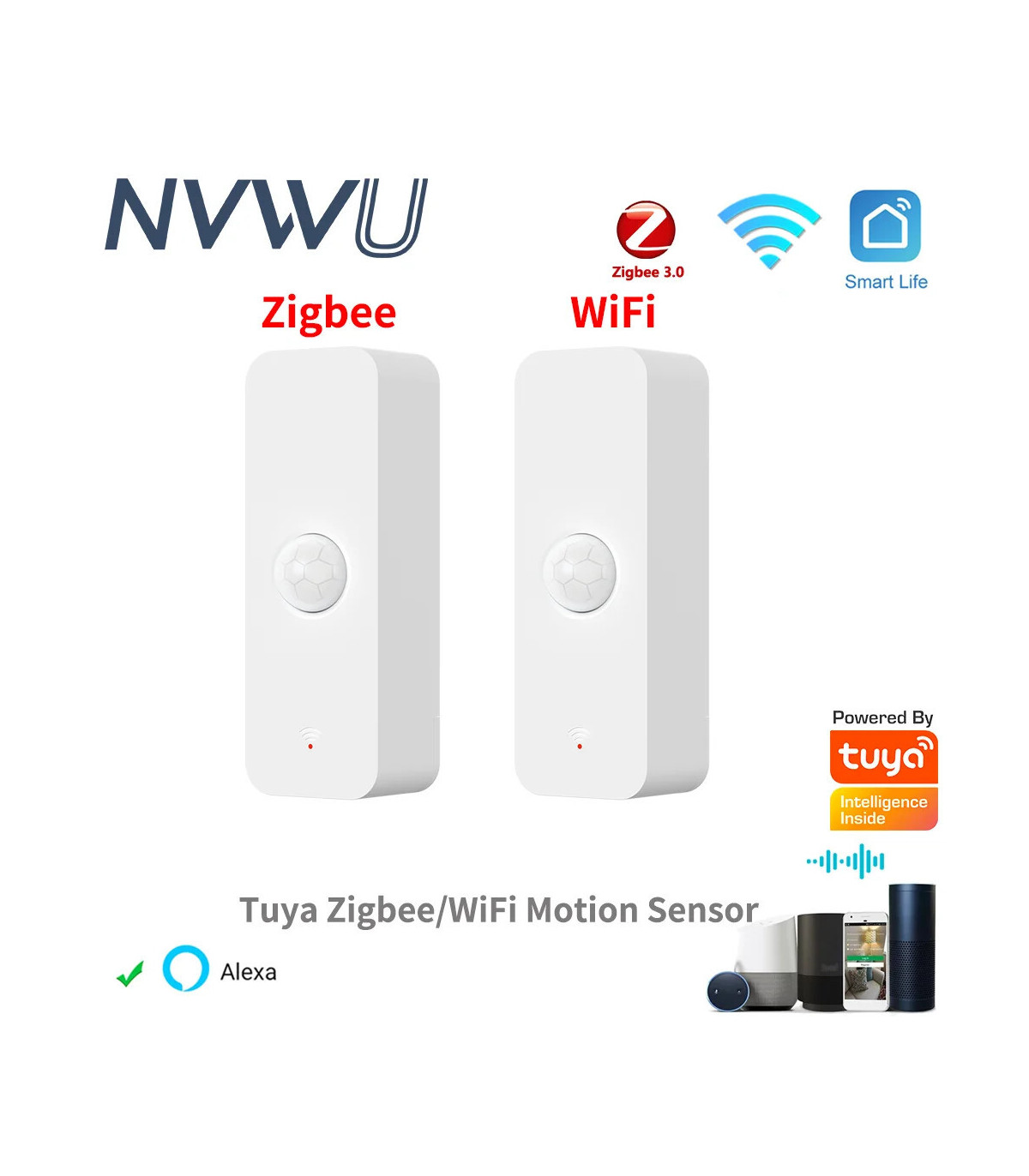 [WiFI Ver 1PCS] Tuya WiFi Zigbee PIR capteur de mouvement maison intelligente corps humain déte