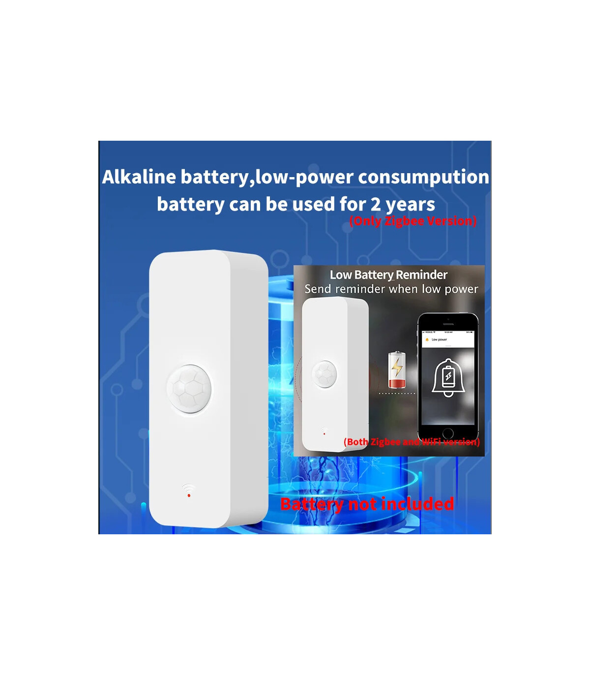 [Zigbee Ver 1PCS] Tuya WiFi Zigbee PIR capteur de mouvement maison intelligente corps humain dé