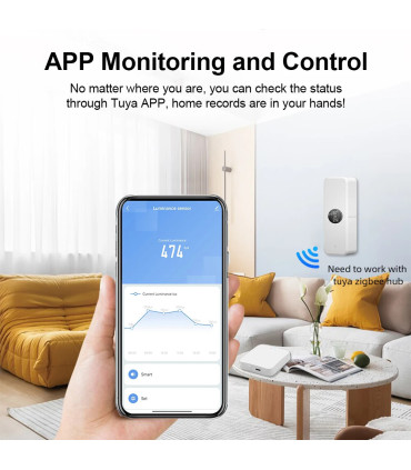 Installation capteur lumière domotique ZigBee