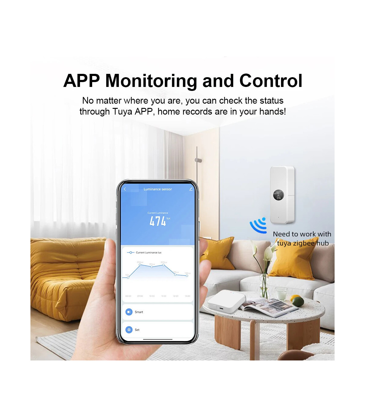 Installation capteur lumière domotique ZigBee