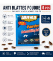 Anti blattes poudre 6 pcs - sachets anti cafards ciblés