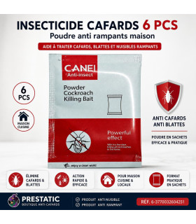 Insecticide cafards 6 pcs - poudre anti rampants maison - AI image 1