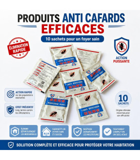 Produits Anti Cafards Efficaces - 10 sachets pour un foyer sain - AI image 1