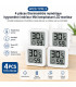 [4PCS Type 3] 4 pièces thermomètre numérique hygromètre intérieur Mini température LCD moniteur - AI image 1