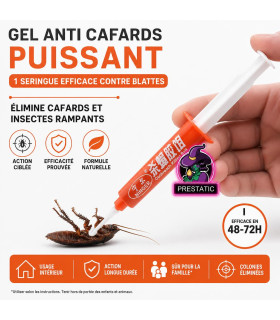 Gel anti cafards puissant - 1 seringue efficace contre blattes - AI image 1