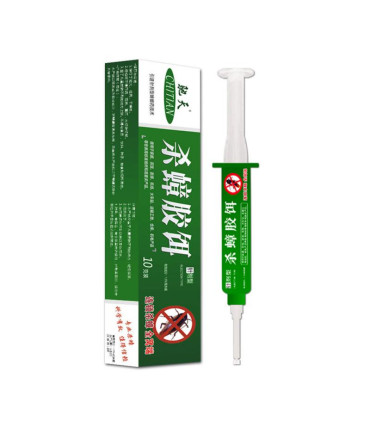 syringe, gel, cockroach killer, insecticide, green, box