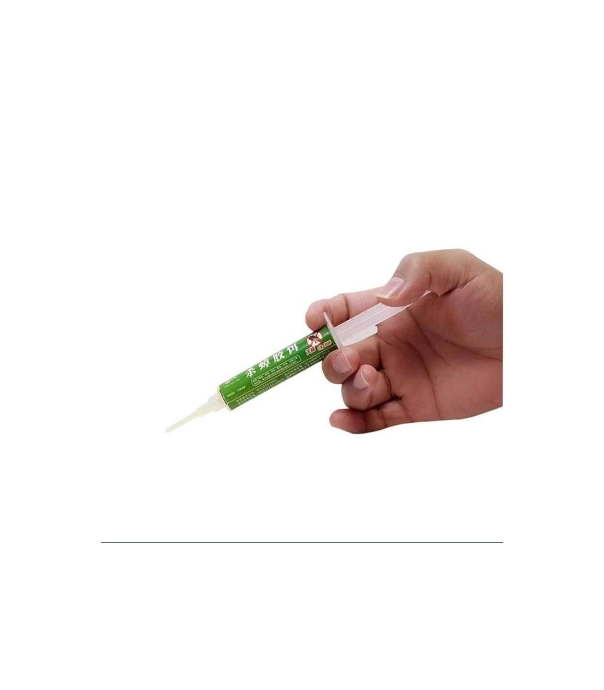 syringe, gel, cockroach killer, green, pest control