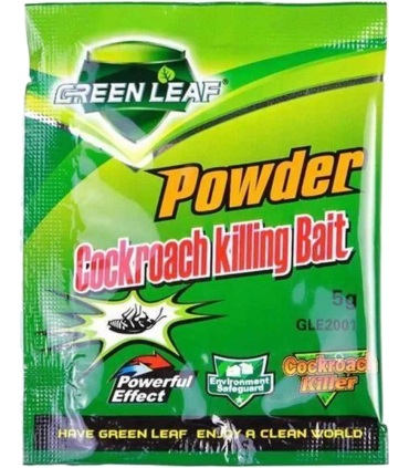 sachet insecticide, poudre, vert, élimination cafards, efficace