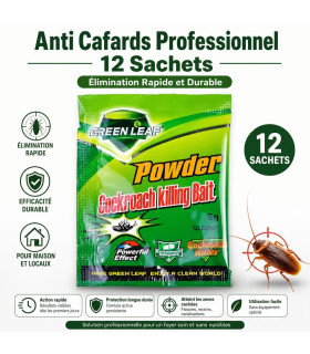 Anti Cafards Professionnel 12 Sachets - Élimination Rapide et Durable - AI image 1