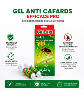Gel Anti Cafards Efficace pro - Élimination Rapide avec 2 Seringues - AI image 1