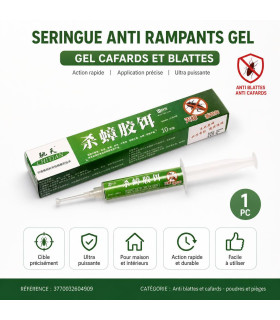 Seringue anti rampants gel - gel cafards et blattes 1 pc - AI image 1
