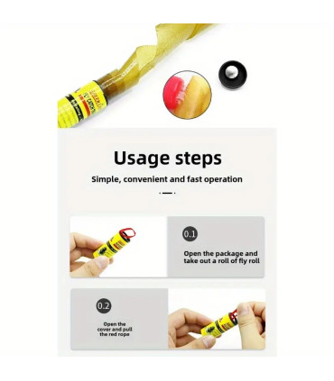 12 strisce adesive Fly & Fly Bug - Potenti, non tossiche, per la casa e l'esterno