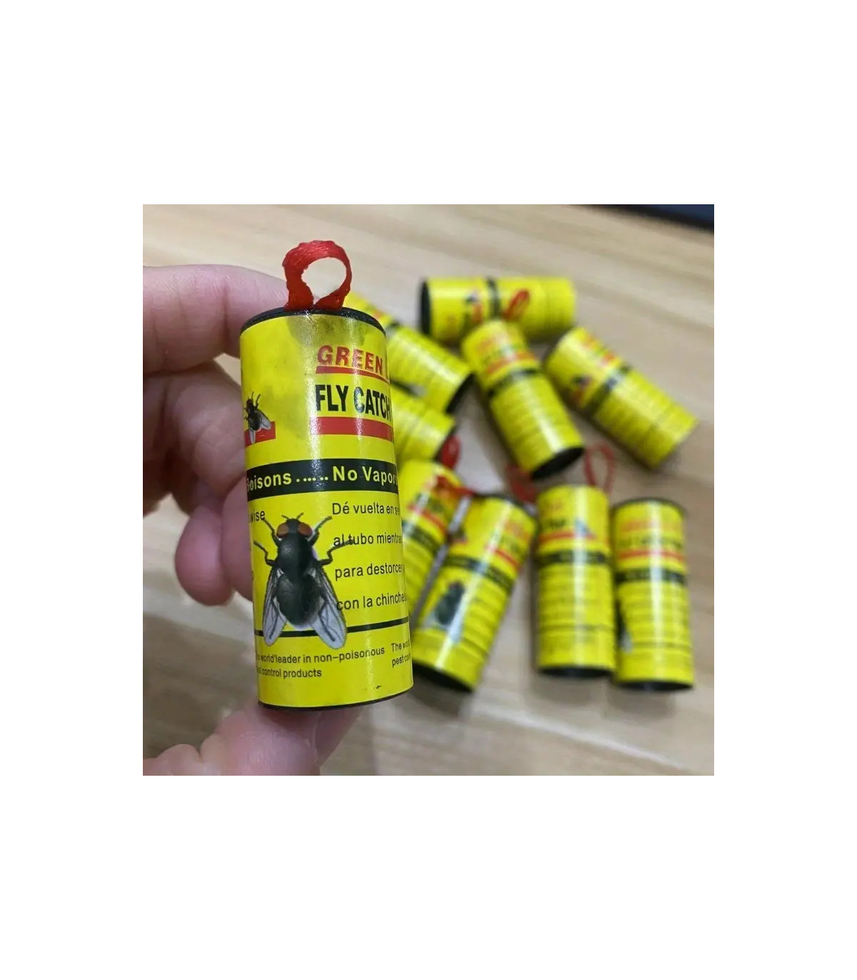 12 strisce adesive Fly & Fly Bug - Potenti, non tossiche, per la casa e l'esterno