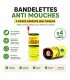 Bandelettes Anti Mouches - 4 pièges adhésifs non toxiques - AI image 1