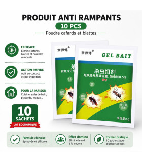 Produit anti rampants 10 pcs - poudre cafards et blattes - AI image 1