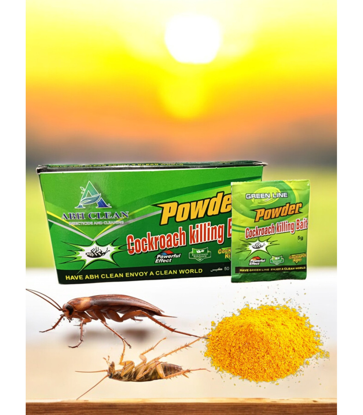 poudre insecticide, sachets anti cafards, couleur jaune, piégeage, traitement efficace