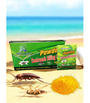 insecticide en poudre, boîte verte, sachets, extermination cafards, efficace