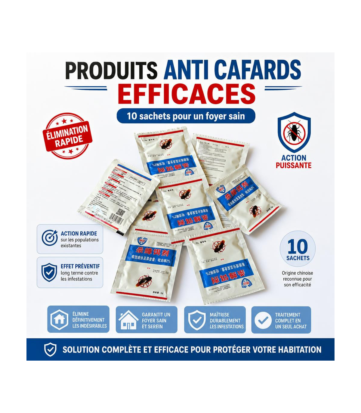 Produits Anti Cafards Efficaces Produits - produits anti cafards, sachets, insecticide, élimination, foyer sain