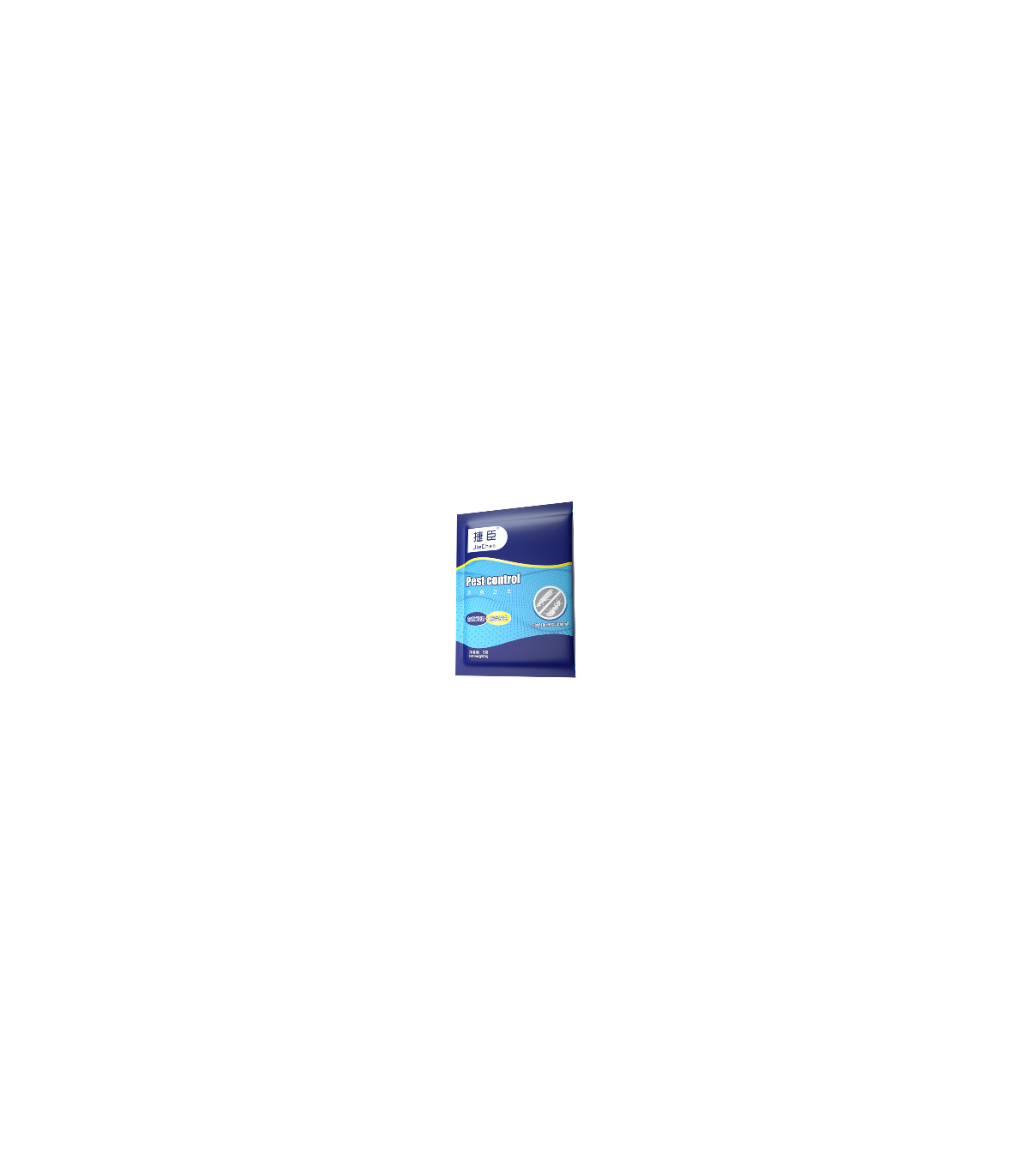 Anti cafards sachets 10 pcs, emballage bleu, poudre insecticide, usage domestique
