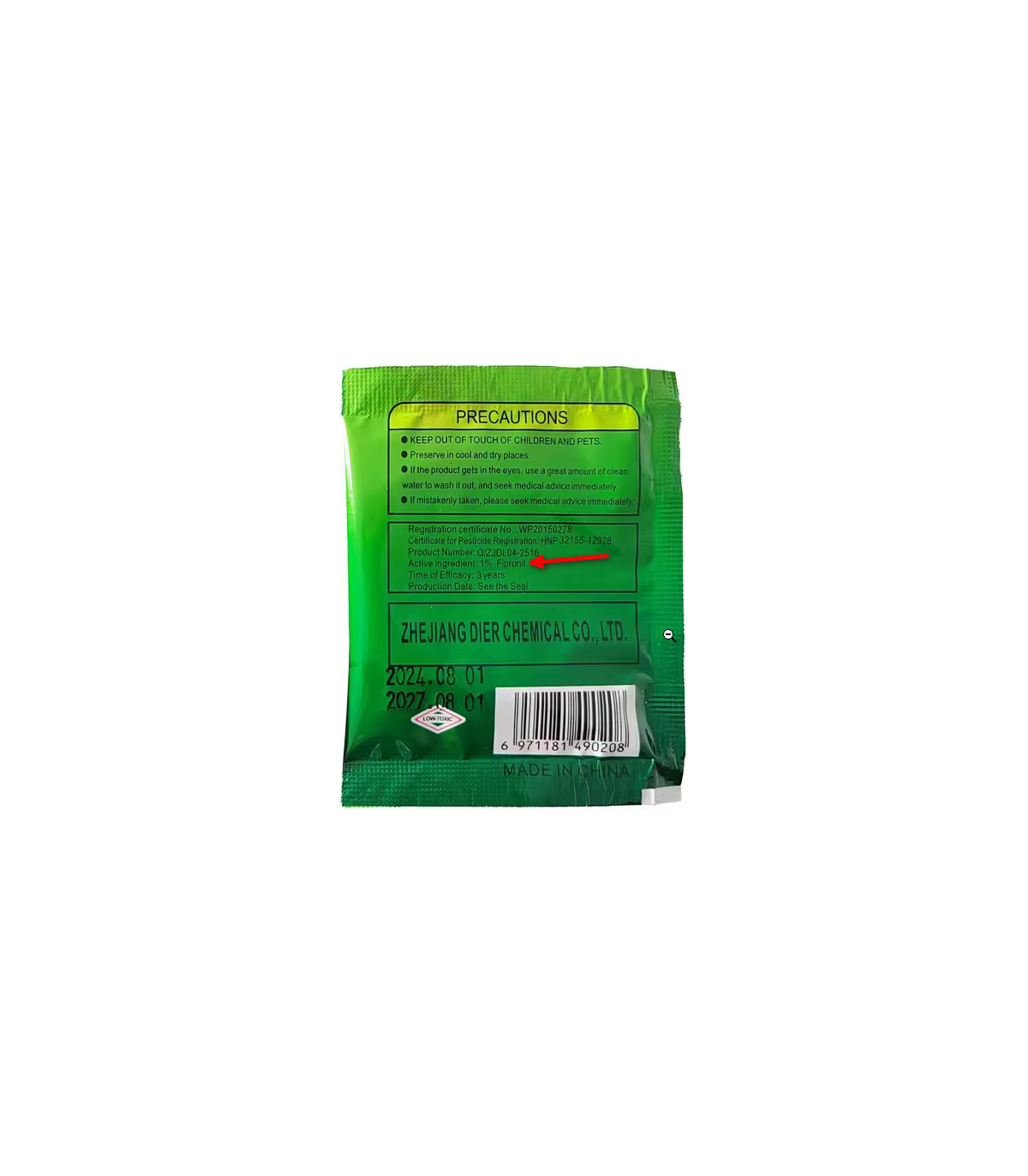 poudre, insecticide, sachets, précautions, traitement, cafards, blattes, efficace, 1% fipronil