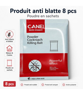 Insecticide cafards efficace Insecticide - Insecticide cafards efficace, sachets, poudre, action rapide, 8 pcs