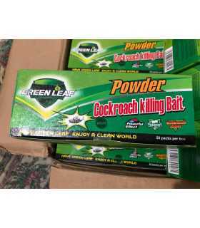 Produit anti rampants 50 pcs, poudre verte, insecticide, efficacité puissante, boîte.