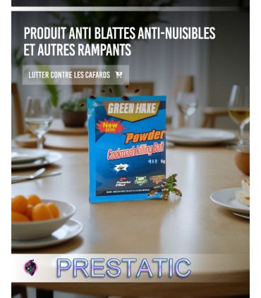 Ultra-powerful treatment against crawlers such as cockroaches 10 SACHETS