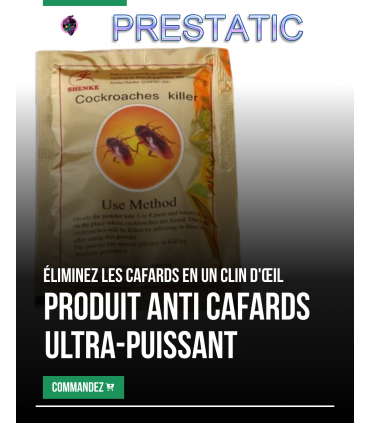 A powerful powdered insecticide designed to fight CAFARS 50 sachets