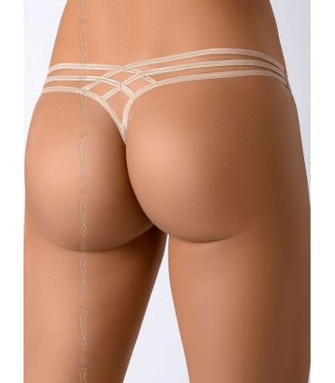 Sexy Lingerie - Beige thongs model 126919 Axami