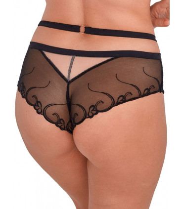 Cullotes et bas - Culottes brésiliennes noir model 189368 Gaia