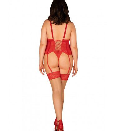 Lingerie sexy - Modello di calze rosse 161747 Obsessive