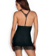 Lingerie sexy - La sexy modella nera 144908 set ossessivo