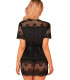 Dessous - Morgenmäntel schwarzes Modell 181383 Obsessive