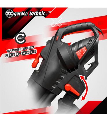 Aspirateur souffleur - Aspirateur souffleur broyeur 3000W avec vitesse variable