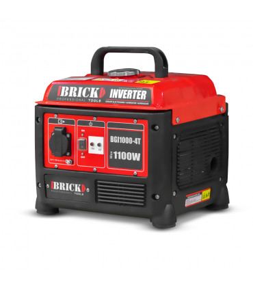 Gruppo elettrogeno - Gruppo elettrogeno inverter max 1100W - 1 presa - Mattone