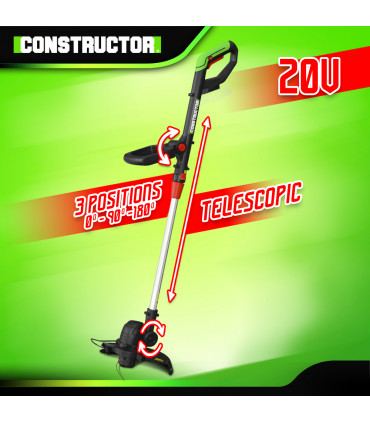 Decespugliatore - Decespugliatore 20V MAX senza batteria - Manico telescopico -