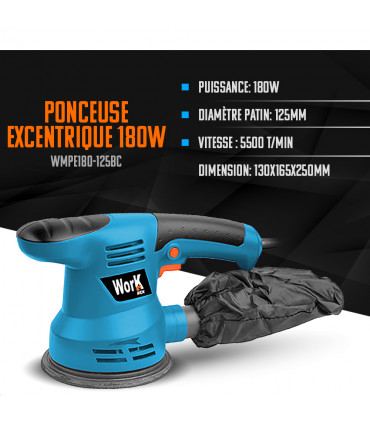 Levigatrice - Levigatrice orbitale casuale 180W - 125MM