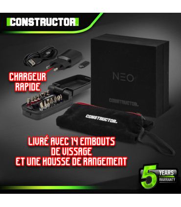 Cacciavite - Cacciavite ricaricabile al litio 4V con accessori - 4.