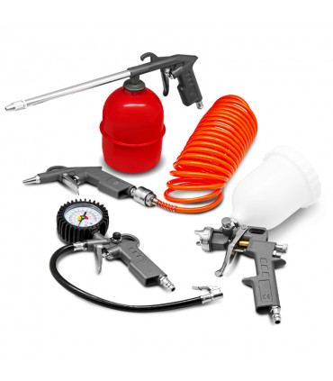 Compressore - Kit di accessori per compressore da 5 pezzi - Construc