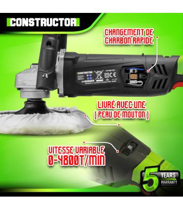 Polisseuse - Polisseuse 1200W - 180mm - Constructor