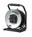 Enrouleur 4 prises-h07rn-3g2.5MM -25M - Acier galvanisé -I-watts Pro
